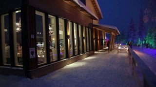 Winter of Santa Claus' hometown Rovaniemi in Lapland Finland