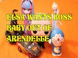 ELSA WANTS BOSS BABY OUT OF ARENDELLE DORAEMON SPIDERMAN ROCHELLE LIGHTENING MCQUEEN Toys Kids Video