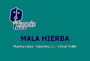 Alejandra Guzmán -  Mala hierba (Karaoke)