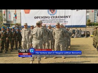 Latihan bersama Tentara Nasional Indonesia dan Global Peace Iniative - NET17