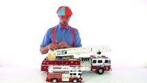 Fire Truck toy putting out fi345345ertertgger _ Blip