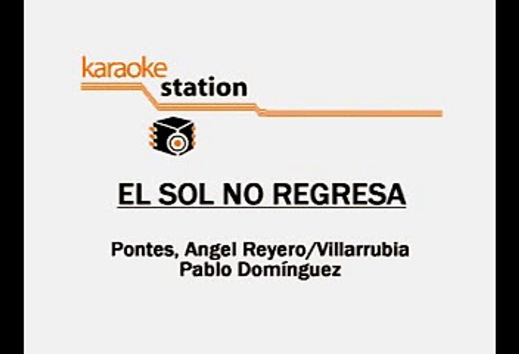 La Quinta Estacion - El sol no regresa (Karaoke)
