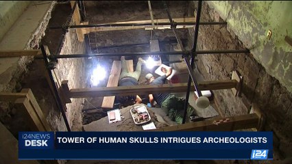 i24NEWS DESK |Tower of human skulls intrigues archeologists | Saturday, July 1st 2017