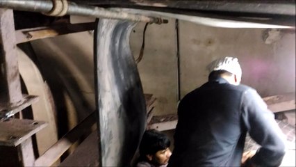 Peeling of Diamond Groove Pulley Lagging at Veligonda Project (Andhra Pradesh) India