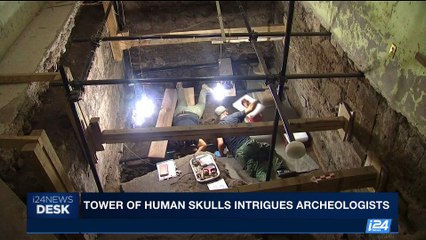 i24NEWS DESK | Tower of human skulls intrigues archeologists | Sunday, July 2nd 2017
