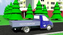 Y dibujos animados sobre los coches monstruo pochtovichok Carretilla