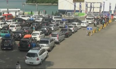Pascalebaran, Kondisi Pelabuhan Merak Padat