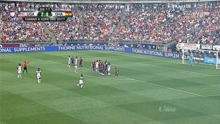 Asamoah Gyan Fantastic Free Kick Goal vs USA (2-1)