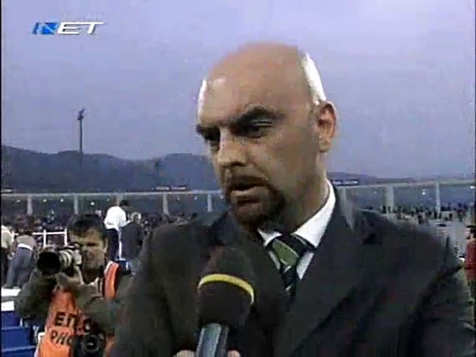 ΑΕΛ-Παναθηναϊκός 2-1 Τελικός κυπέλλου 2007-Γιάσμικο Βέλιτς  δηλώσεις