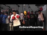 brandon rios vs manny pacquiao rios working double end bag EsNews Boxing