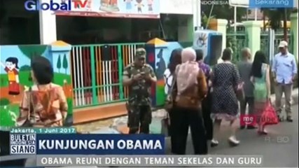Mantan Presiden AS Barack Obama Berkunjung ke Sekolah Lamanya