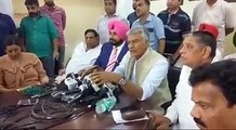 .Navjot  Sidhu & PPCC chief Shri Sunil Jakhar in an interaction with media.