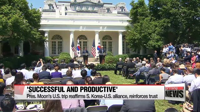 Pres. Moon's trip to U.S. reaffirms S. Korea-U.S. alliance, recovers trust