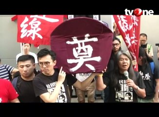 Pelantikan Pemimpin Baru Hong Kong Diwarnai Bentrok