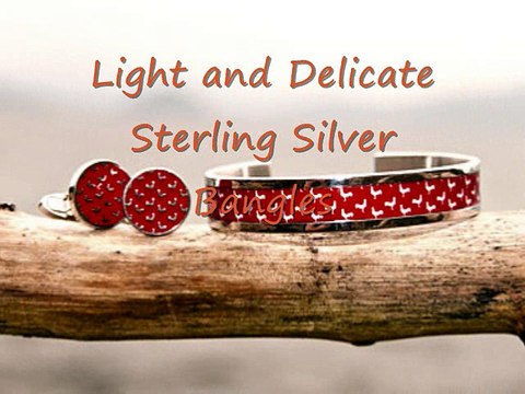 Light and Delicate Sterling Silver Bangles
