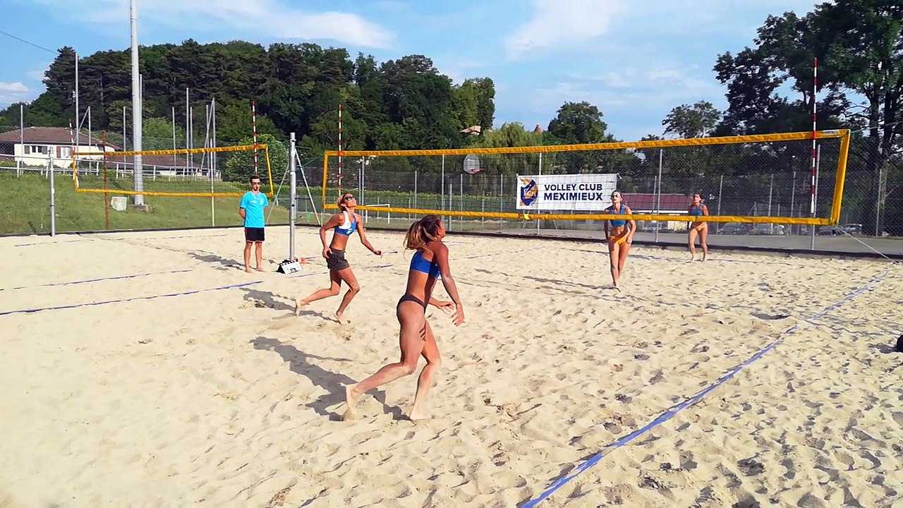 Finale féminine Beach Tour Auvergne Rhône Alpes - Etape à Meximieux 24 juin 2017