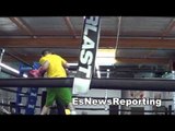 broner vs maidana maidana dropping bombs in workout - EsNews Boxing