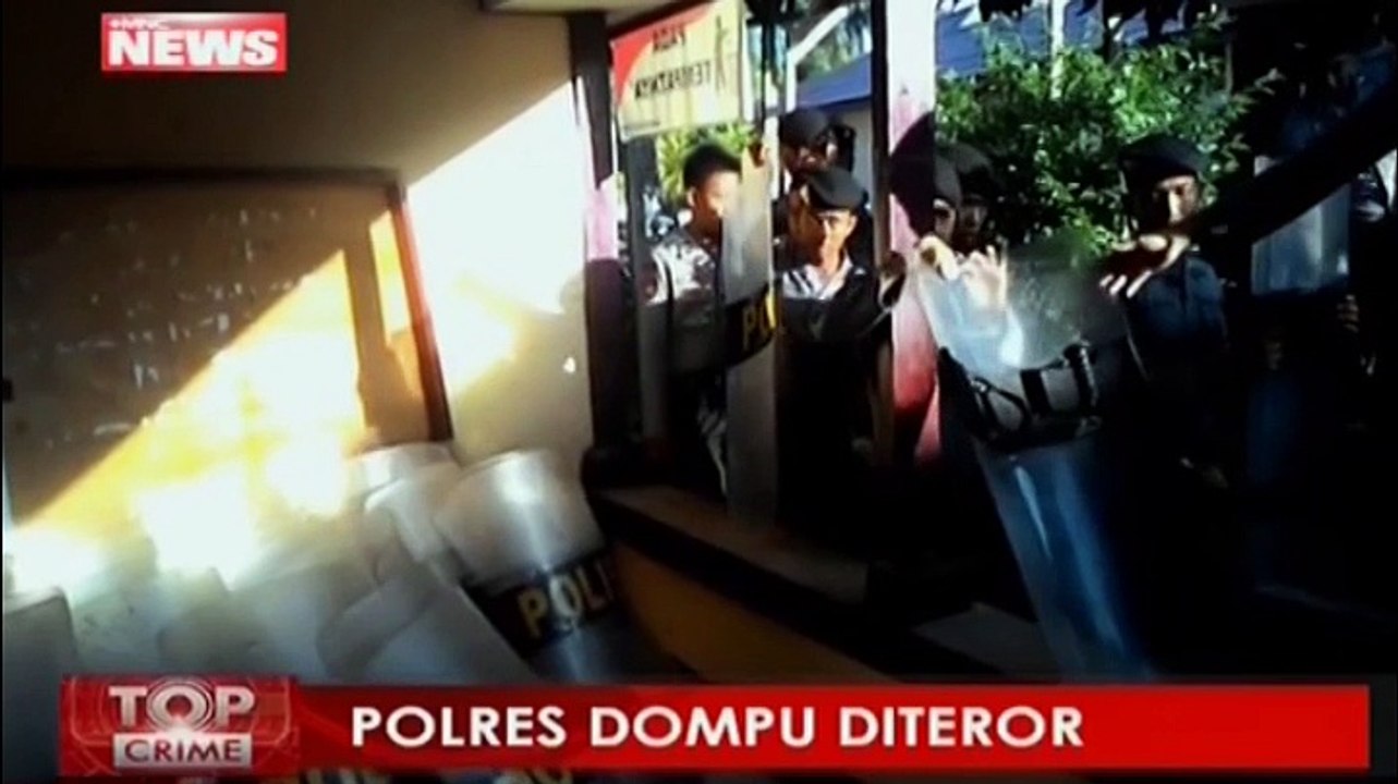 Aksi Teror Penyerangan Polres Dompu