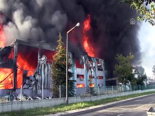 Kimya fabrikasında yangın