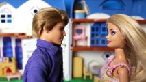 BARBIE Ken throws up changing Twin Babies POOP Diaper - Pooping Barbie baby - Toy Videos R