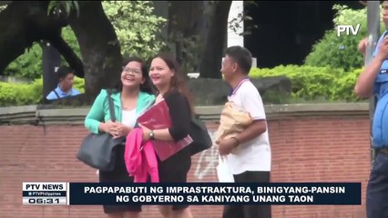 Pagpapabuti ng imprastraktura, binigyang-pansin ng gobyerno sa kaniyang unang taon