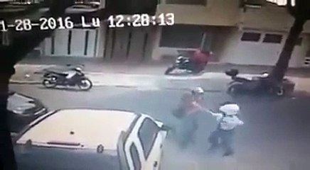 Have-a-go Hero Catches Armed Robber With Flying Karate Kick