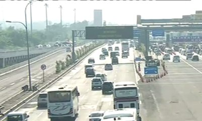 Pintu Tol Cikarang Utama Lengang