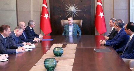 Cumhurbaşkanı Erdoğan, Rusya Savunma Bakanı'nı Kabul Etti