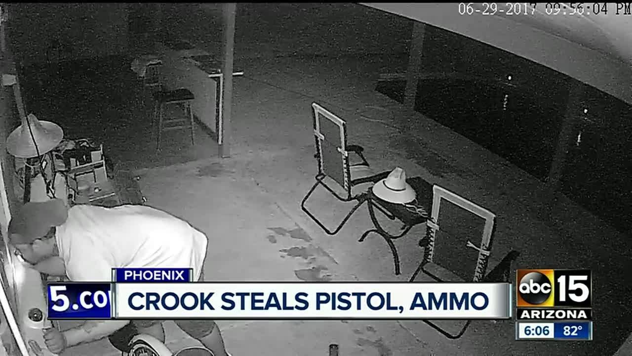 Surveillance video captures thief suspect near...