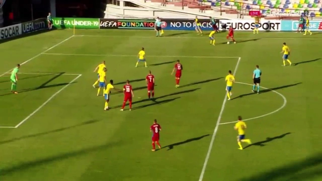 0-2 Daniel Turyna second Goal HD - Sweden U19 vs Czech Republic U19 02.07.2017 HD