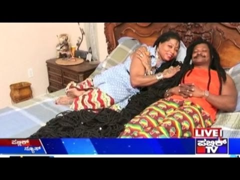 55 Feet Long Hair, Hair Dresser Husband To Take Care Of That Hair