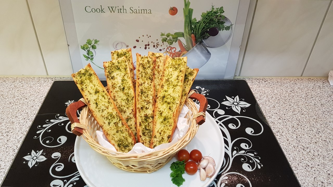 Garlic Bread  گارلک بریڈ / Cook With Saima