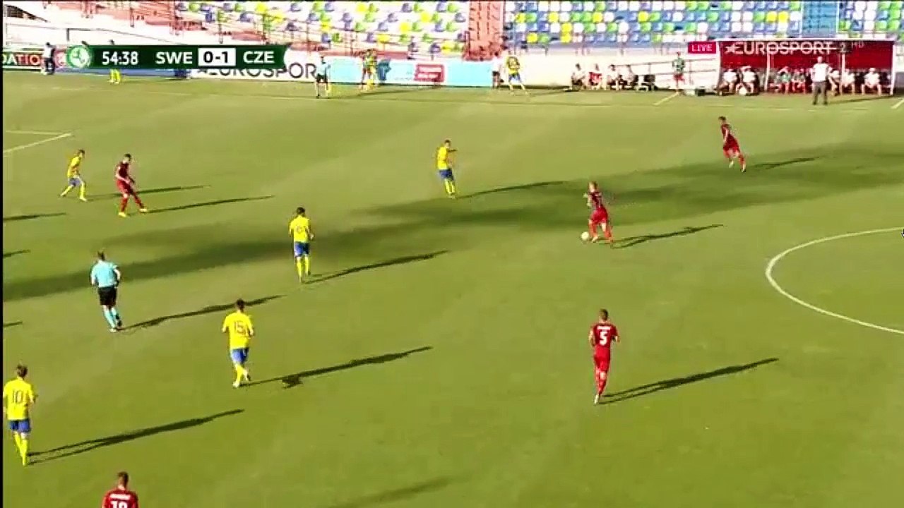Turyna Goal HD - Denmark U19 0-2 Czech Republic U19 - EURO U19 2017