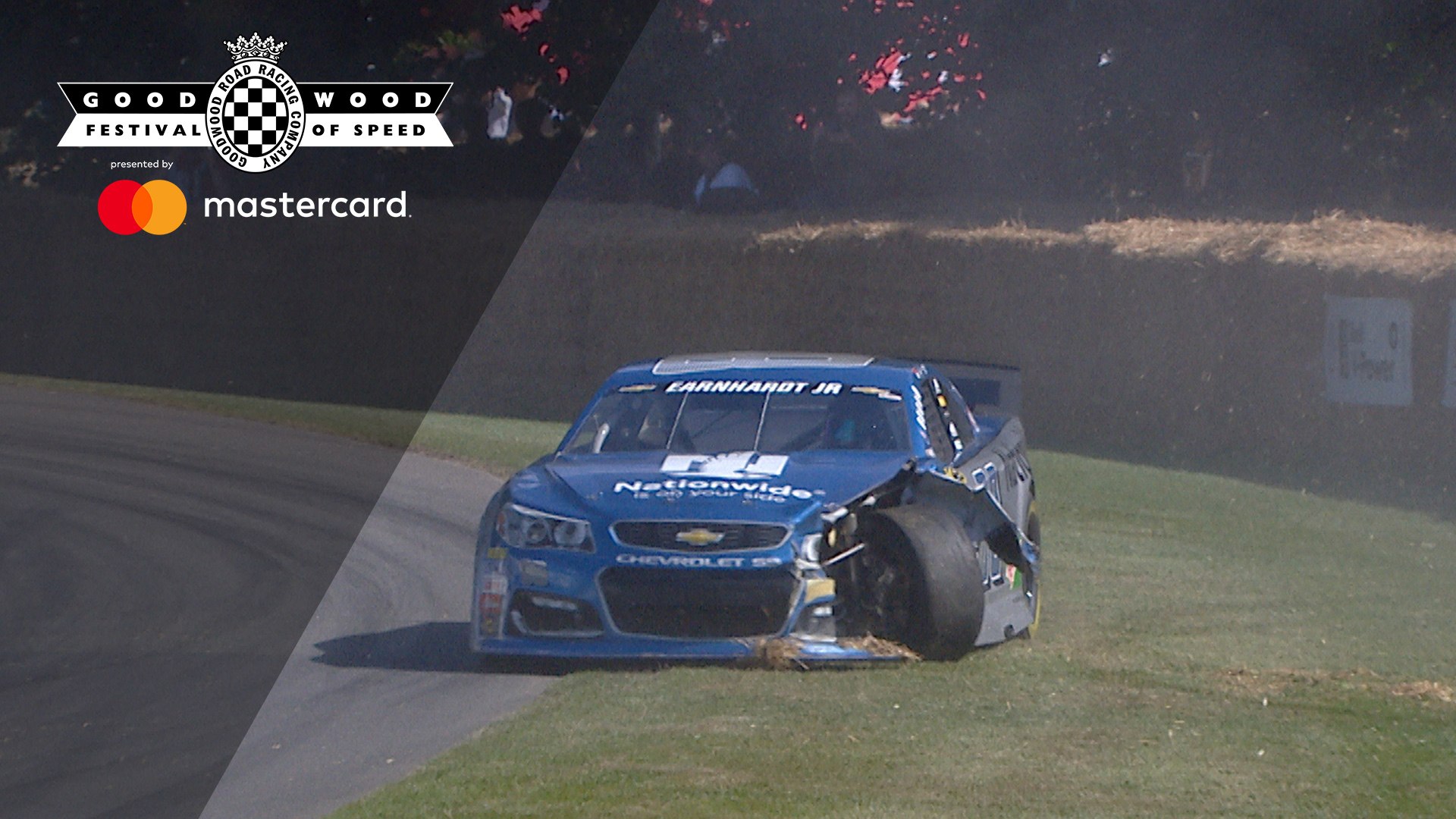 ⁣NASCAR crash in FOS Shootout