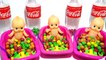 Learn Colors Baby Doll Potty Training M&Ms Chocolate Bath Time Nursery Rhymes Color Finger Song