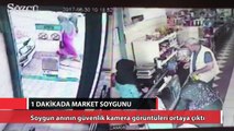 Beyoğlu’nda 1 dakikada market soygunu