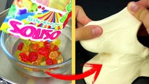 How to make 2 ingredient slime! No Glue, Without Borax! DIY Gummy Bears edible slime