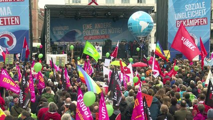 Allemagne: au moins 10.000 manifestants anti-G20 à Hambourg