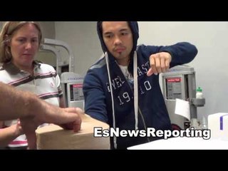 nonito donaire being drug test in oxnard EsNews Boxing
