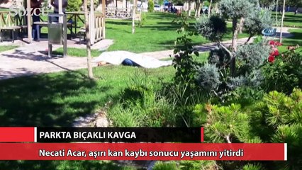 Parkta bıçaklı kavga