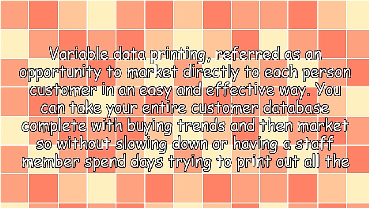 Reasons to Use Variable Data Printing