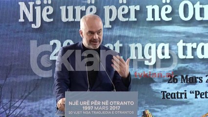 Rama në 20-vjetorin e Otrantos: Tradhti Kombëtare të mos votosh Vetting-un