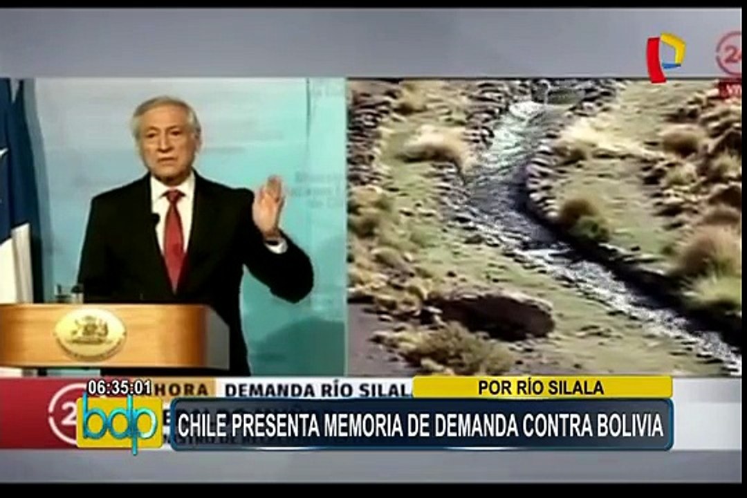 Chile avanzan en demanda contra Bolivia por aguas del río Silala