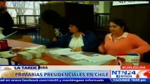 Con un bajo flujo de votantes avanzan elecciones primarias presidenciales en Chile