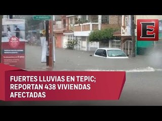 Más de 400 viviendas afectadas por las lluvias en Nayarit