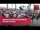 Marchan en Neza contra feminicidios en Edomex