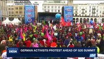i24NEWS DESK | German activists protests ahead of G20 summit |  Sunday, June 2nd July 2017