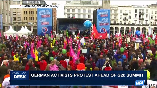 i24NEWS DESK | German activists protests ahead of G20 summit | Sunday, June 2nd July 2017