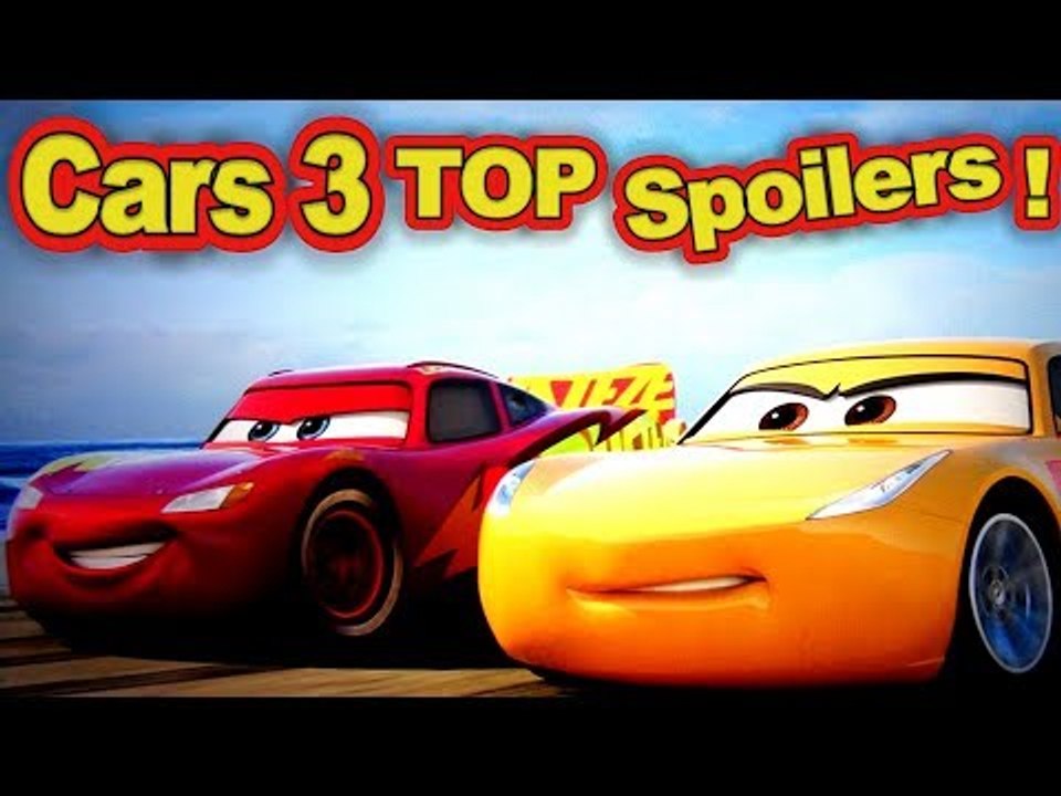 Pixar Cars 3 Top 2 Spoilers with Doc Hudson Lightning McQueen, Cruz Ramirez and Jackson Storm