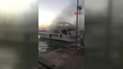 Aydın - Kuşadası'nda Yat Yangını